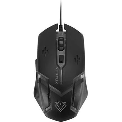 VERTUX Gaming Ergonomic Optical Wired Mouse with Smart (SENSEI.BLK)