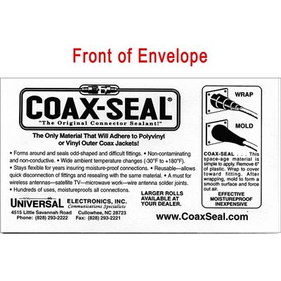 Coax-Seal Hand Moldable Plastic Weatherproofing Strip (TAPE-04)