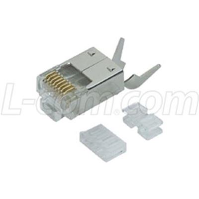Cat6 RJ45 Shielded Plug with Strain Relief (TDS8PC6)