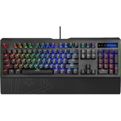 VERTUX Pro Gamer Mechanical Gaming Keyboard with RGB LED (TOUCAN.BLK)