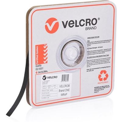 VELCRO One-Wrap 12.5mm Continuous 22.8m Roll. Custom Cut (VEL189755)