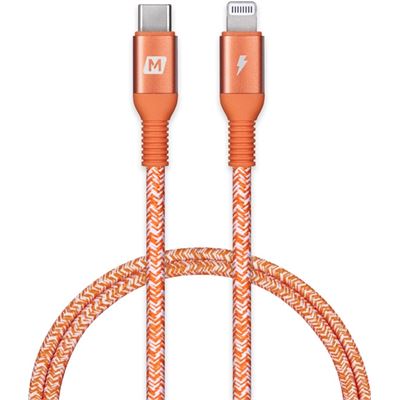 Momax Elite-link 1.2m USB-C to Lightning Cable - Coral Red (DL31M)