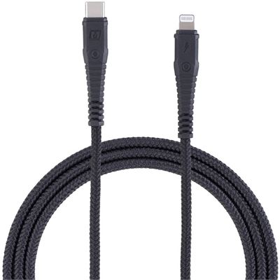 Momax Tough Link 1.2m USB-C to Lightning Cable - Black, Apple (DL33D)