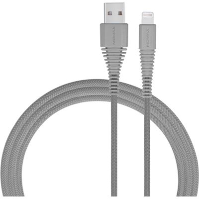 Momax TOUGH Link 1.2m Charge/Sync Lightning Cable Grey, Apple (DL8A)
