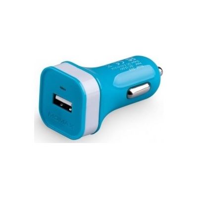 Momax 2.1A Output USB Car Charger - Blue (MMUSBCL21BL)