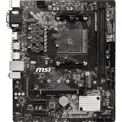 MSI Computer AMD B450 AM4 MATX PRO MOTHERBOARD (B450M PRO-M2 MAX)