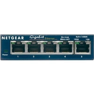 Netgear GS105 Switch 5 x Gigabit + GA311 Gigabit PCI NIC (GS105AU)
