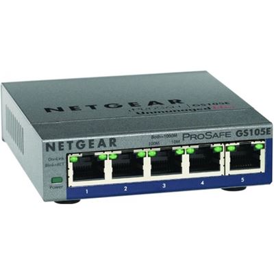 Netgear ProSafe Plus 5-port Gigabit Ethernet Switch (GS105E-200)