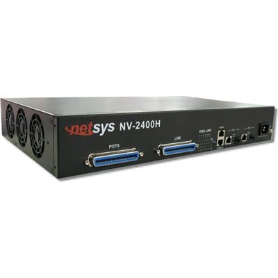 NETSYS 24 Port VDSL2 IP DSLAM, 2 GigE uplink ports (NV-2400H)