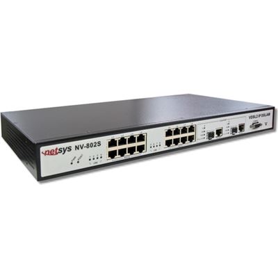 NETSYS 8 Port VDSL2 Managed IP DSLAM with 2 Gigabit Ports (NV-802S)