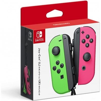 Nintendo Switch Joy Con Neon Green and Neno Pink Controller (146214)