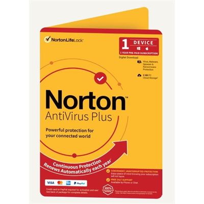 NortonLifeLock Norton Antivirus Plus Empower 2GB 1 User 1 (21433643)