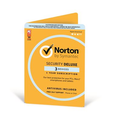 NortonLifeLock Norton Security Deluxe OEM 3 Devices (NORDLXOEM-3D1Y)