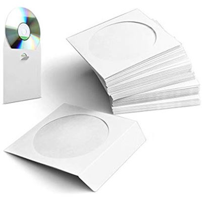 OEM Imatech WHITE PAPER SLEEVE WITH WINDOW, 100 pcs per pack (CD839)