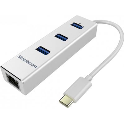 Orico Simplecom CHN411 Aluminium USB Type C to 3 Port (CHN411-SILVER)