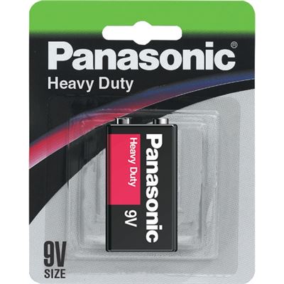 Panasonic 6F22DP/1B 9VOLT 1 Pack 9V Heavy Duty Carbon (6F22DP/1B)