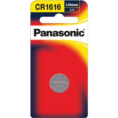 Panasonic Lithium 3v Coin Cell Battery CR1616 1pk (CR-1616PT/1B)