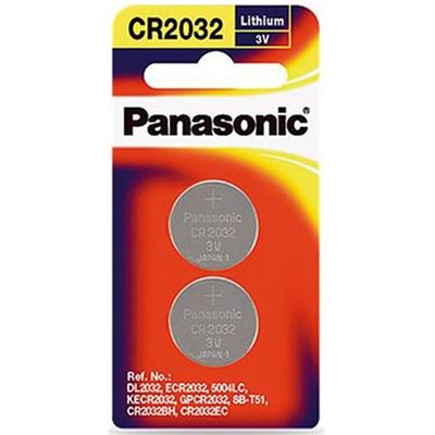 Panasonic Lithium 3v Coin Cell Battery CR2032 2pk (CR-2032PG/2B)