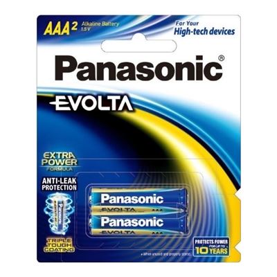 Panasonic Evolta AAA Alkaline Battery 2 Pack (LR03EG/2P)