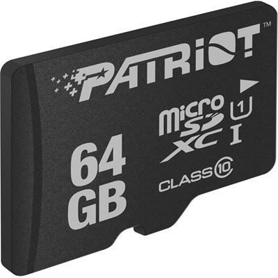 Patriot PSF64GMDC10, LX Series, micro SD Flash Memory (PSF64GMDC10)