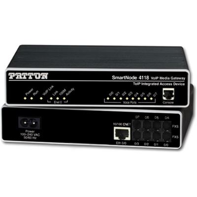 Patton SmartNode 4118 Analog VoIP Gateway 8-FXS ports (SN4118/JS/EUI)