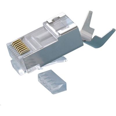 Platinum Tools Cat6A Shielded Plug. 10G plug for Cat6A (106193)