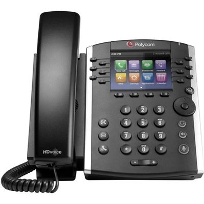 Poly VVX 411 6 line Desktop Phone with HD Voice PoE (2200-48450-025)