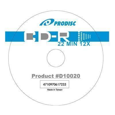 PRODISC 8cm Mini CDR White Inkjet Printable 32x 22mins (PD47109706)
