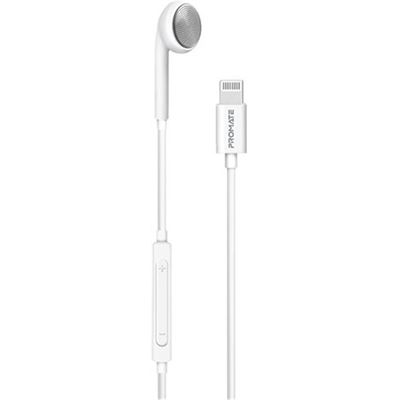 Promate Apple MFI Certified HiFi Earbuds with Call (BEAT-LT.WHT)