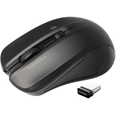 Promate Ergonomic Wireless Mouse with Ambidextrous (CONTOUR.BLK)