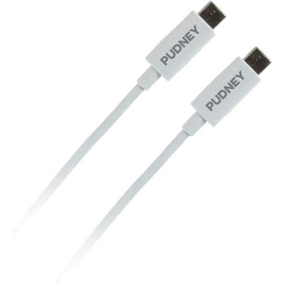 Pudney and Lee USB C PLUG TO USB C PLUG V3.1 1 METRE WHITE (P1127)