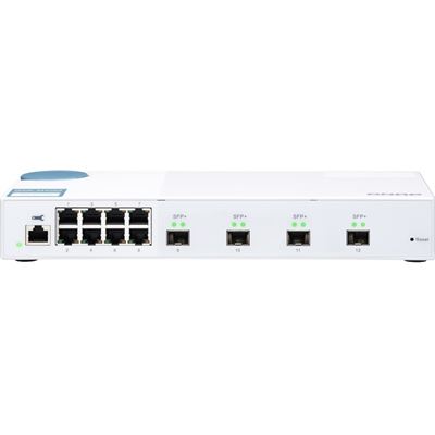 Qnap 12 PORT WEB MANAGED SWITCH, 10GbE SFP+(4), GbE(8) (QSW-M408S)
