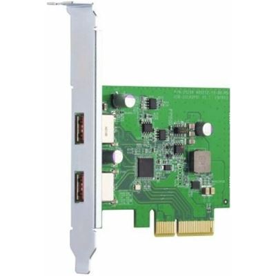 Qnap DUAL-PORT USB 3.2 TYPE-A GEN 2 PCIe CARD,FOR QTS (QXP-10G2U3A)