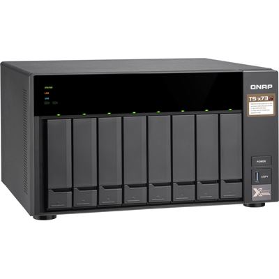 Qnap TS-873-4G,8 BAY NAS (NO DISK),m.2 SSD SLOT(2),4GB,RX (TS-873-4G)