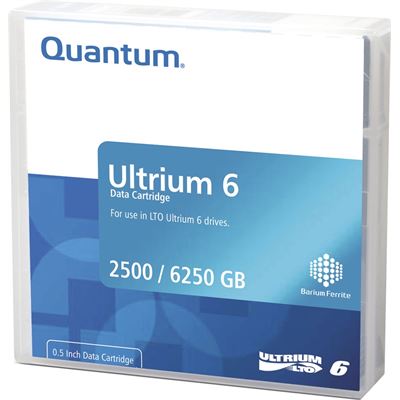 Quantum Data Cartridge, LTO Ultrium 6 (LTO-6), 2.5TB (MR-L6MQN-03)
