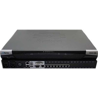 Raritan 8-port KVM-over-IP switch, 1 remote user, DVI (DKX3-108)