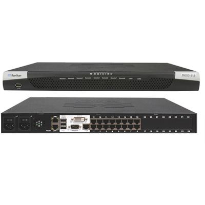 Raritan 16-port KVM-over-IP switch, 1 remote user, DVI (DKX3-116)