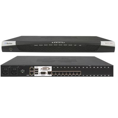 Raritan 8-port KVM-over-IP switch, 8 remote users, DVI (DKX3-808)
