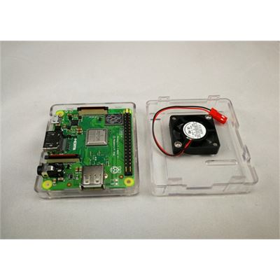 Raspberry Pi Transparent Case with Fan for Raspberry Pi (SEVRBP0191)