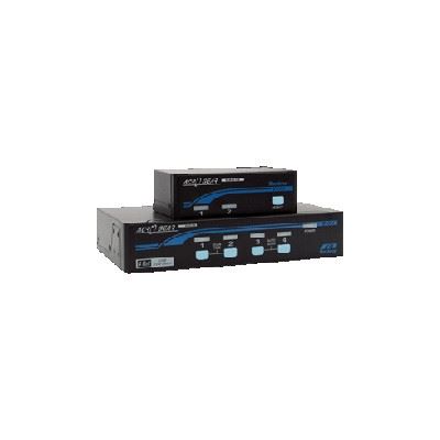 Rextron 1-4 Automatic DVI / USB KVM Switch, Black Colour (DAG14 BK)