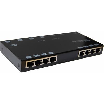 Rextron 8 Port Video & Audio Extender Black. Allows VGA & (EVA128L)