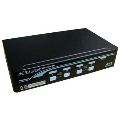 Rextron 1-4 USB Automatic KVM Switch. Black Color. Share 1 (KAG14 BK)