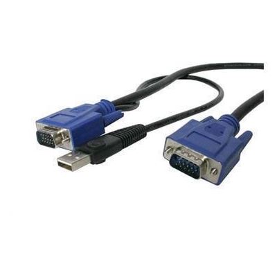 Rextron 3M, 2-to-1 USB KVM Switch Cable All in 1 x HD DB15 (KNVU-3)