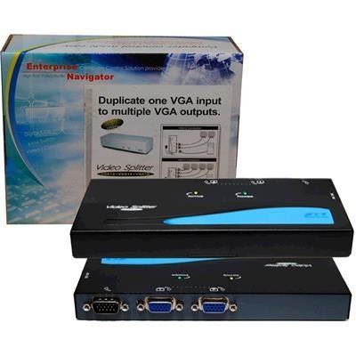 Rextron 1 to 2 VGA Monitor Multiplexer 350 MHz (5V DC Power (VSA-P12)