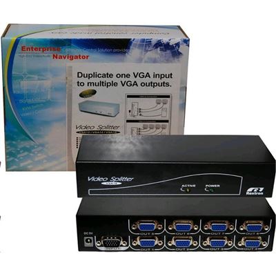 Rextron 1 to 8 VGA Monitor Multiplexer 300 MHz (5V DC Power (VSA-P18)