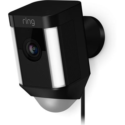 ring Spotlight Wired Camera - Black (8SH1P7-BAU0)