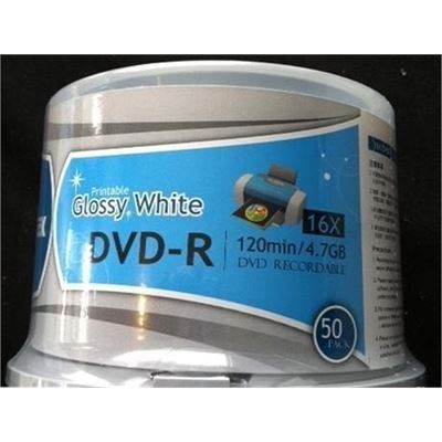 Ritek DVD-R 16x Glossy White Inkjet Printable 50 pcs (9077E3RRTK020)