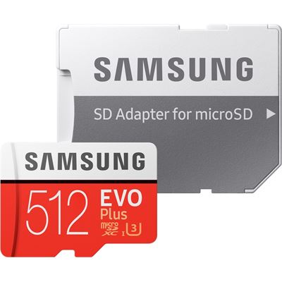 Samsung MICRO SD 512GB EVO PLUS/W ADAPTER 100MB/S (MB-MC512GA/APC)