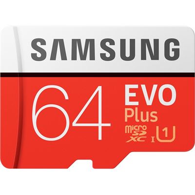 Samsung MICRO SD CARD 64GB EVO PLUS/W ADAPTER 100MB/S (MB-MC64HA/APC)
