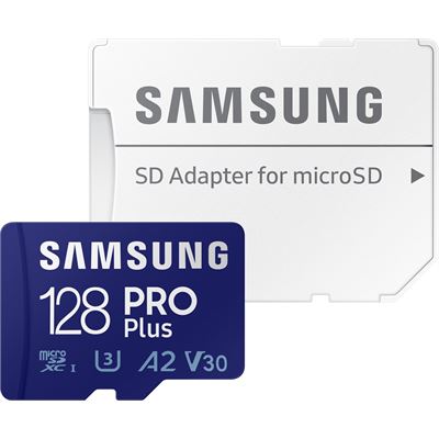 Samsung Micro SD Card 128GB PRO PLUS/w Adapter up to (MB-MD128KA/APC)